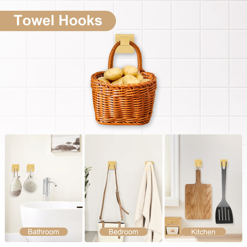 5 Piece Bath Hardware Set (set Of 5), Brushed Gold