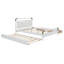 Lit simple en bois, blanc-145261614