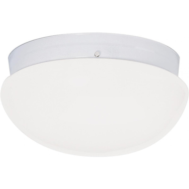 Plafonnier encastré 12 po 2 lumières Chacon, Blanc