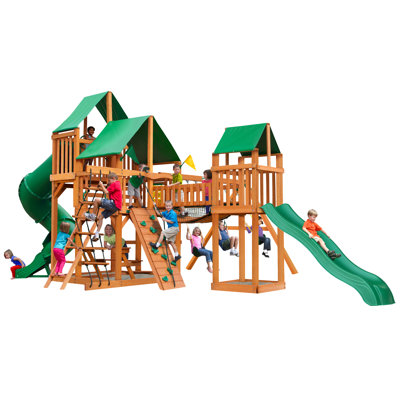 Treasure Trove I Wooden Swing Set - Professional Installation Available