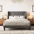 Bowdoin Modern Linen Upholstered Wingback Platform Bed with Wooden Slats-47617073-47617074