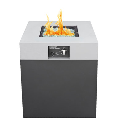 Square Steel Propane Smokeless Fire Pit