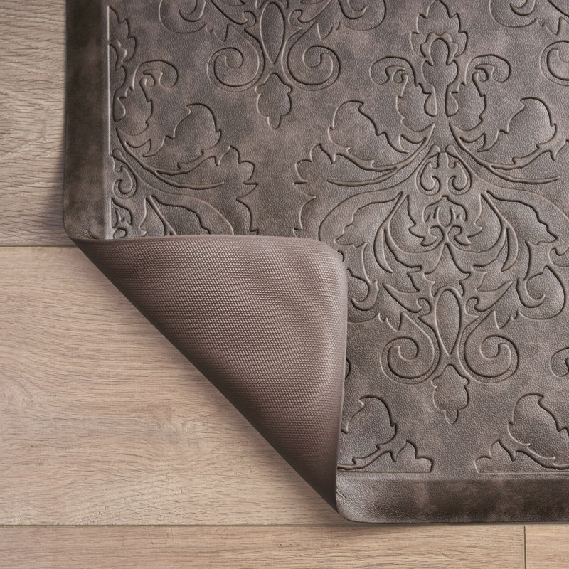 Embossed Soothing Comfort Anti-Fatigue Mat, Brown, Rectangle 1'5.5" x 4'