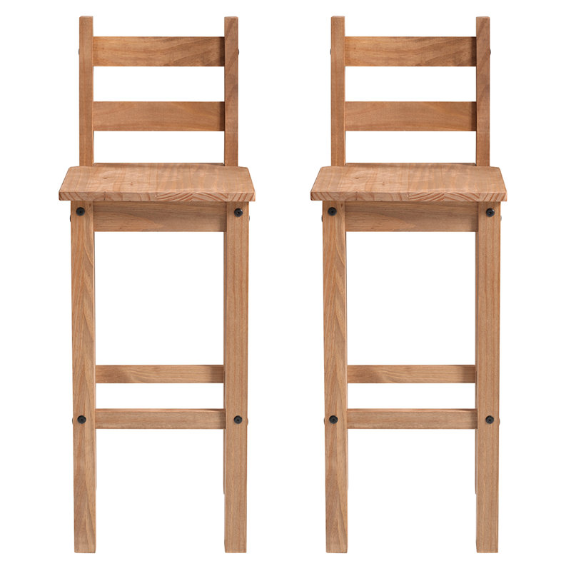 Love Solid Wood Counter Stool, Natural