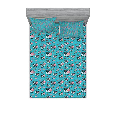 Multicolore ensemble de draps et taies décoratives Ambesonne