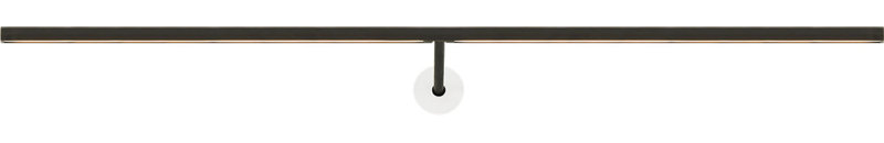 Plural Faceted Picture Light, Bronze, 0.7" H x 30" W x 8.9" D, 20.8