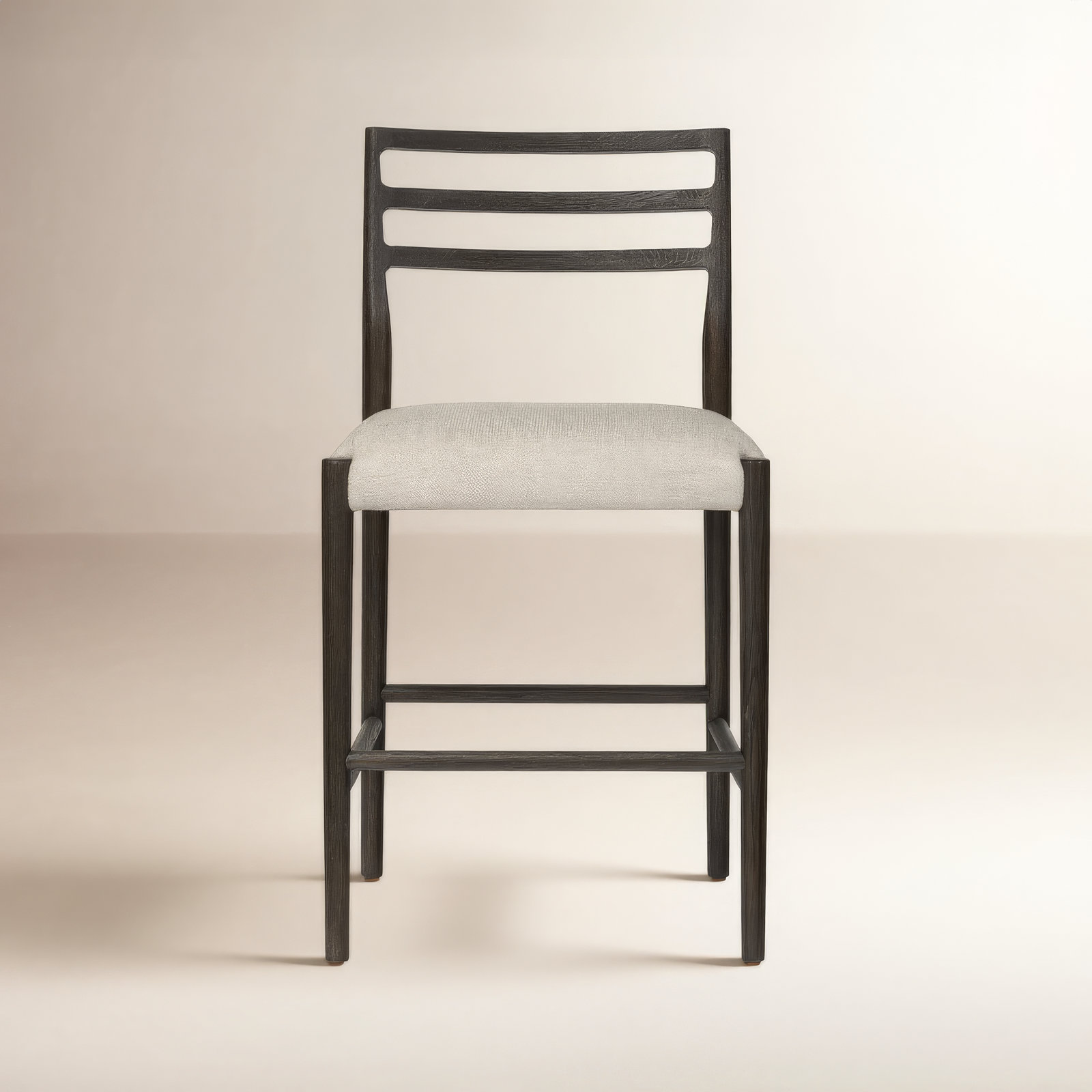 Lindyn Stool, Counter Stool (26.25" Seat Height), Light Carbon, Essence Natural