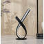 Lampe de table moderne en métal à DEL avec ampoule écoénergétique de 10 watts et design en forme de C élégant