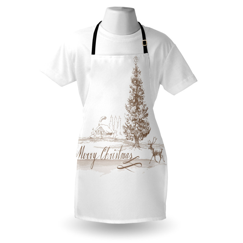 Christmas No Pattern Bib Apron