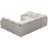 Upholstered 110.2 " U-Shaped Sofa Bed-101957209