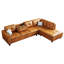 Canapé modulaire surdimensionné en cuir 97,5 po, canapé en L-1267497651-1274427915