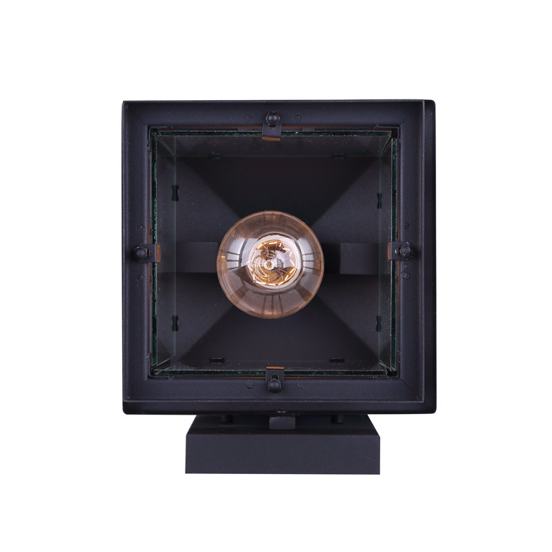 Lanterne murale d’extérieur 1 luminosité McLean, Noir, H 12,5 po x l 8 po x P 9 po