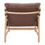 Fauteuil d'appoint en similicuir Aldora