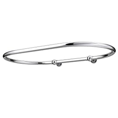 Strasser 30cm Curved Fixed Shower Curtain Pole