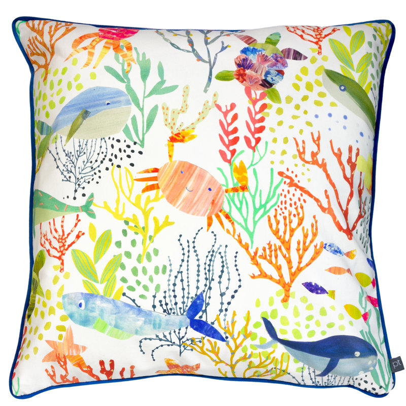 Gerfred Floral Square Throw Pillow Cover
