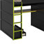 Full Size Wood Loft Bed With Desk,Wardrobe,RGB LED Light And Ample Storage Space-1552980274