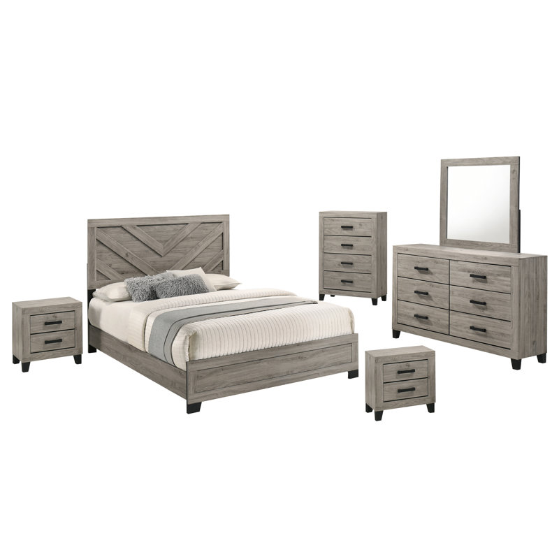 Ensemble de chambre à coucher 6 pièces Granville, Double