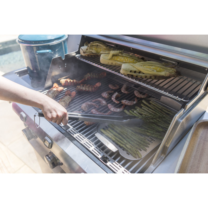 Saber 3-Burner Propane Gas Grill with Cabinet