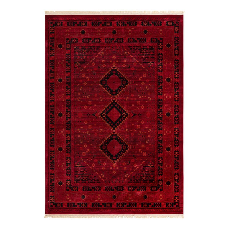 Tapis oriental rouge Amro, Rectangle 10 pi x 14 pi 1 po