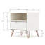 Table de chevet avec 1 tiroir blanc-807444239