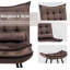 Fauteuil d'appoint moderne avec repose-pieds Solara-1471808002