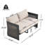 Causeuse d'extérieur en aluminium Vento Modern