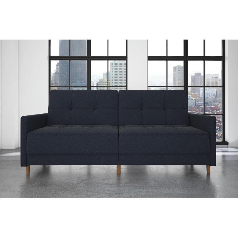 Abel 3 Seater Sofa Bed, Navy Performance
