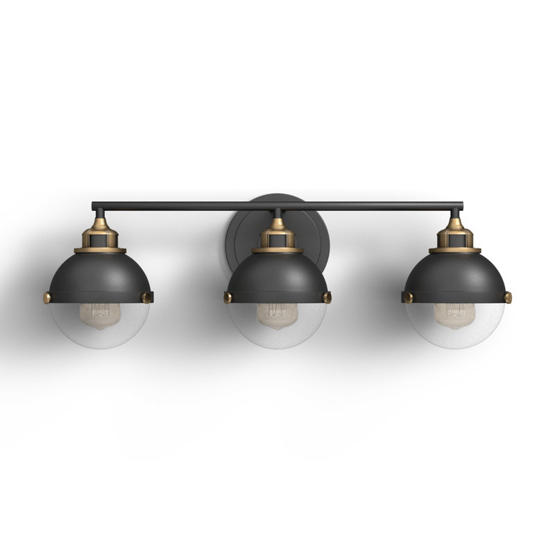 Kyoto 3 Light Seeded Dimmable Vanity Light