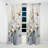 White And Gold Magnolia Petal Serenity I - Magnolias Floral Room Darkening Curtain - 1 Panels-107567391