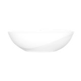 Seros 70" x 30" Freestanding Soaking Bathtub with Flat Rim and No Overflow Hole