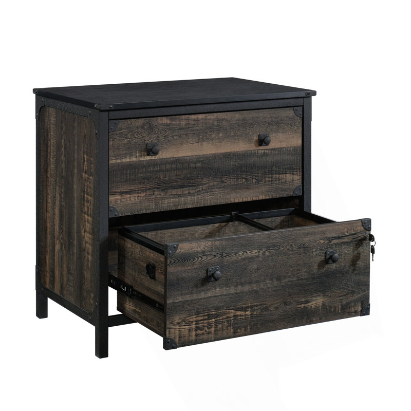 Secure Industrial Lateral File with Lockable Drawer and Full Extension Slides for Office Organization