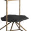 Table de bout à piédestal en fer 24 po