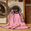 Tapis rose et rose moderne lavable à la machine Hartsdale-348192036