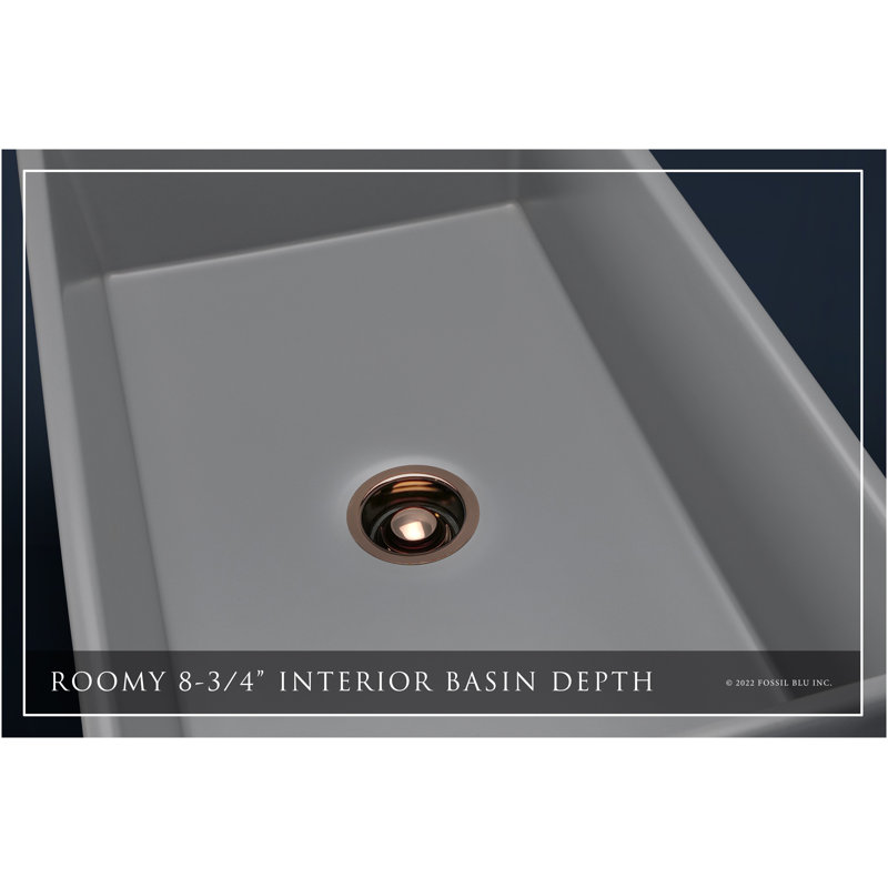 Luxury 33" L x 20" W Dual Mount Kitchen Sink with Basket Strainer, Polished Rose Gold Accessories