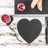 Argon Tableware - Heart Slate Placemats - 25cm