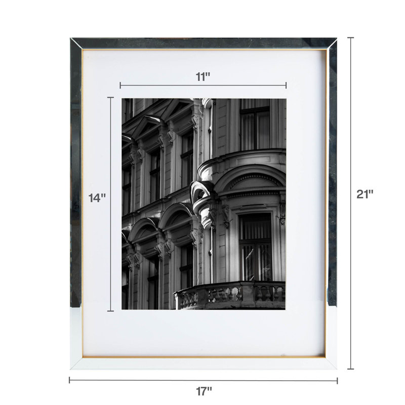 17 X 21-In Mirror Easel Frame For 11X14-In Photo, Gold