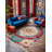 Gulustan Blue Oriental Machine Printed Cotton Polyester Area Rug-1803804827