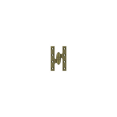 Deltana OK5032B5-L 5" x 3-1/4" Hinge in Antique Brass