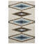 Tapis ivoire / brun / bleu Nona-15997143