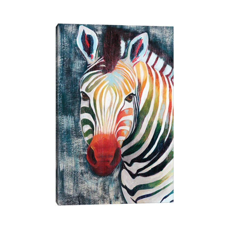 Prism Zebra II by Grace Popp - Wrapped Canvas Print, 101.6 cm H x 66.04 cm W