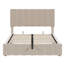 Lit plateforme tapissier avec système de rangement hydraulique - Beige (OLD SKU: LP000111AAA)-399374739-399374829