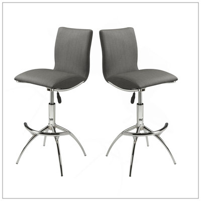 Élégant tabouret de bar réglable avec pivot et revêtement de haute qualité, parfait pour tout comptoir de bar ou de cuisine moderne.
