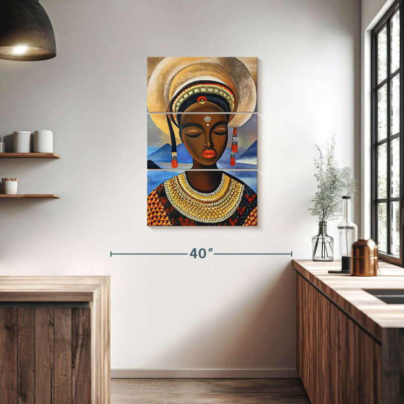Leisha majestueuse beauté africaine, H 38 po x l 24 po