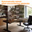 Bureau à hauteur réglable en bois massif de couleur noyer noir de style rétro-1668834627