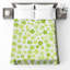 Couvre-lit matelassé vert à motif floral toutes tailles-126083325