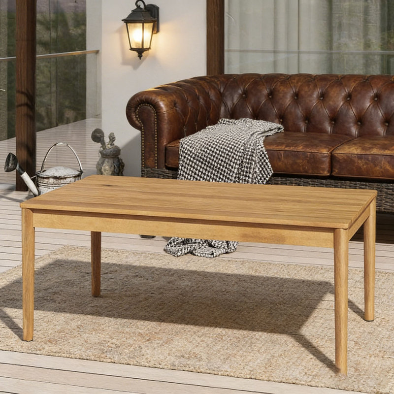 Table basse de patio, Teck