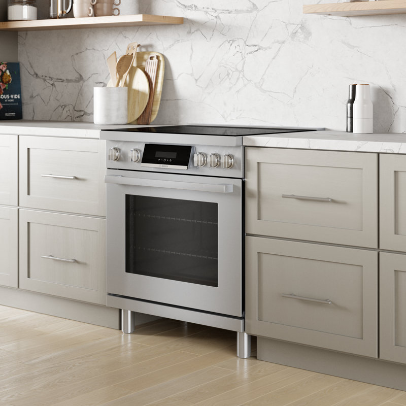 30" Bosch 800 Series Industrial-Style Induction Range