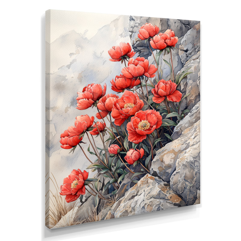 Freeport - Floral Wall Art Prints, Ne s'applique pas, Toile tendue, H 20 po x l 12 po