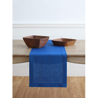 100% Pure Linen Hemstitch Table Runner