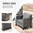 Kaniha Premium All-Weather Wicker 5 - Person Patio Conversation Set with Cushions-1408465111